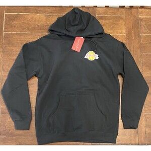 Men’s Size M Mitchell & Ness Los Angeles Lakers Black Showtime 17x Hoodie NWT